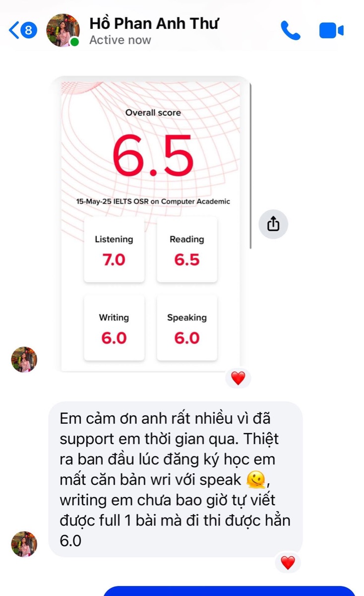 Kết quả thi của học viên