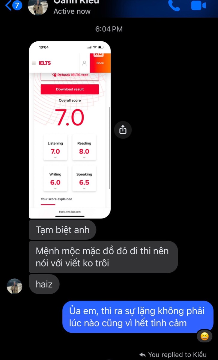 Kết quả thi của học viên